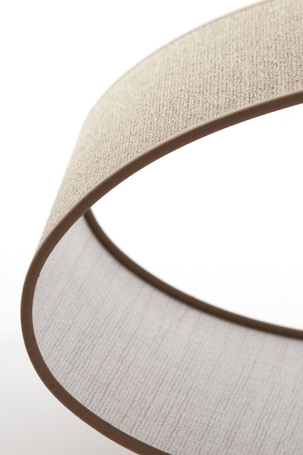 Light & Living Lamp Shades Shade oval straight slim 38-17,5-19 cm CADEN beige House of Isabella UK