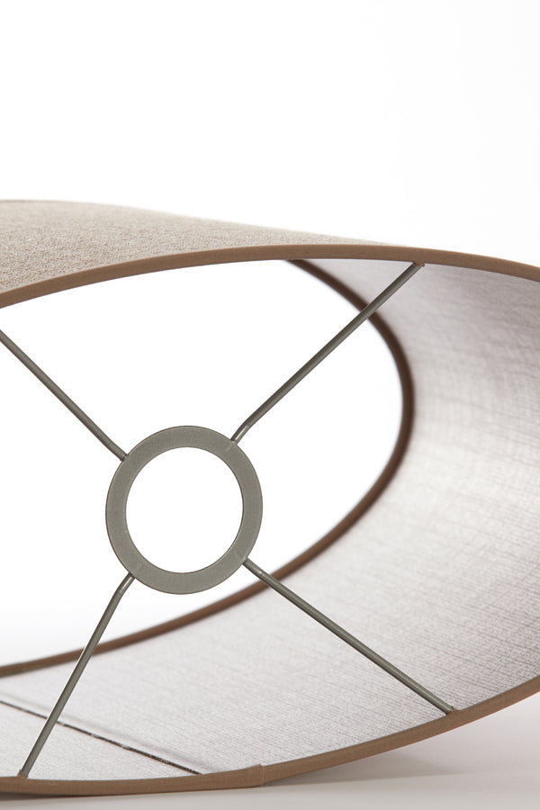 Light & Living Lamp Shades Shade oval straight slim 38-17,5-19 cm CADEN beige House of Isabella UK