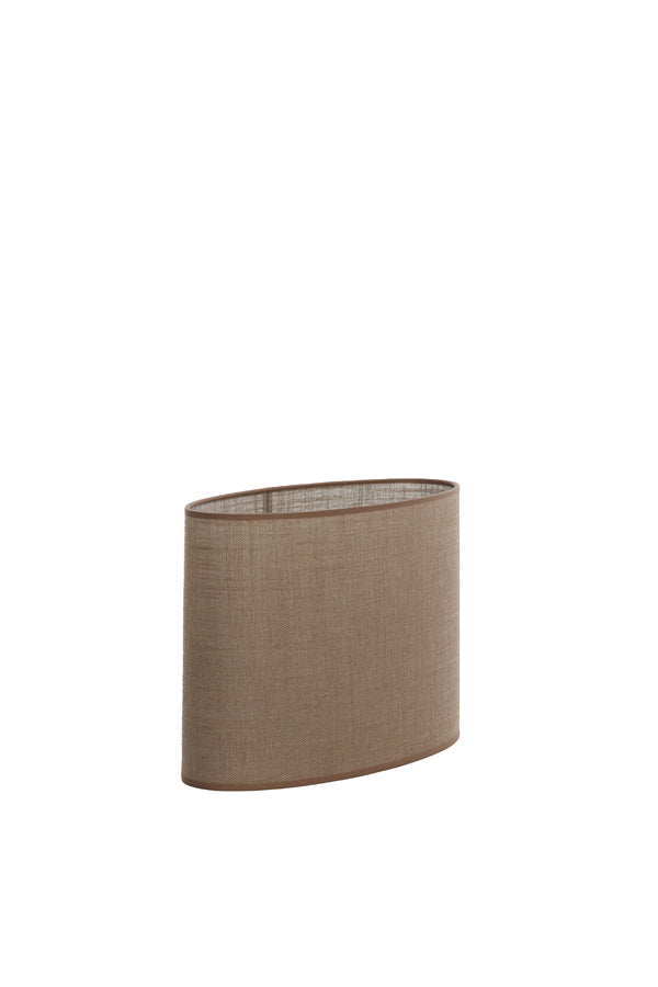 Light & Living Lamp Shades Shade oval straight slim 38-17,5-19 cm CADEN beige House of Isabella UK