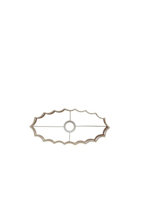 Light & Living Lamp Shades Shade oval straight slim 38-17,5-19 cm DISLI natural House of Isabella UK