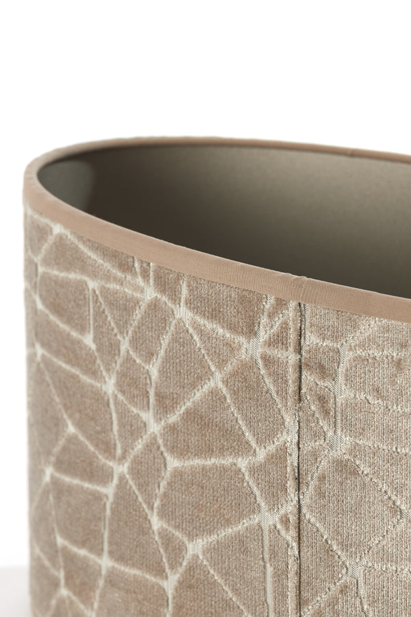 Light & Living Lamp Shades Shade oval straight slim 38-17,5-19 cm KASSEI beige House of Isabella UK