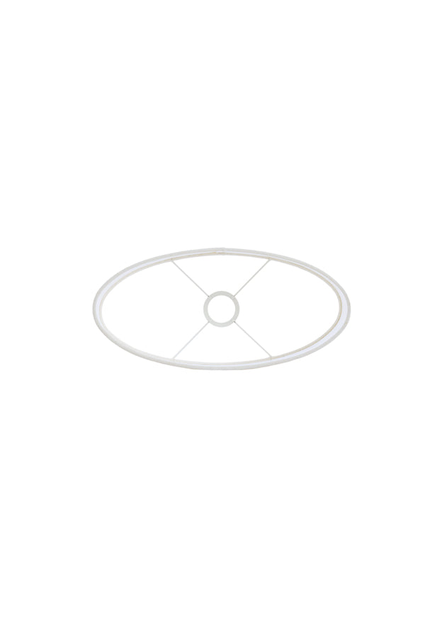 Light & Living Lamp Shades Shade oval straight slim 38-17,5-19 cm LIVIGNO egg white House of Isabella UK