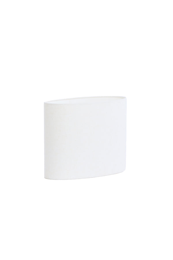Light & Living Lamp Shades Shade oval straight slim 38-17,5-19 cm LIVIGNO egg white House of Isabella UK