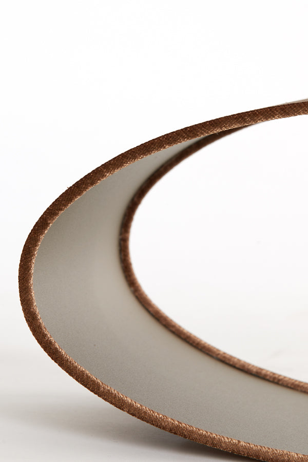 Light & Living Lamp Shades Shade oval straight slim 38-17,5-19 cm LUBIS brown House of Isabella UK