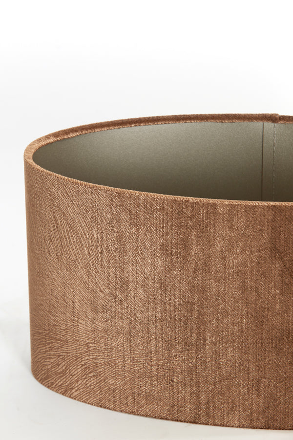 Light & Living Lamp Shades Shade oval straight slim 38-17,5-19 cm LUBIS brown House of Isabella UK