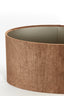 Light & Living Lamp Shades Shade oval straight slim 38-17,5-19 cm LUBIS brown House of Isabella UK