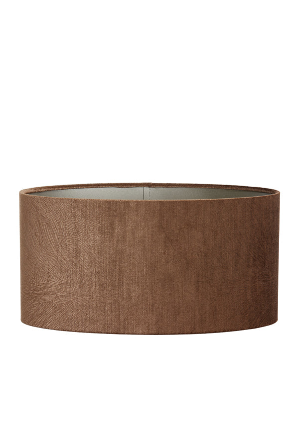 Light & Living Lamp Shades Shade oval straight slim 38-17,5-19 cm LUBIS brown House of Isabella UK