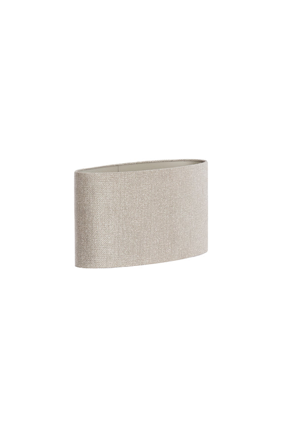 Light & Living Lamp Shades Shade oval straight slim 38-17,5-28 cm BRANDY beige House of Isabella UK