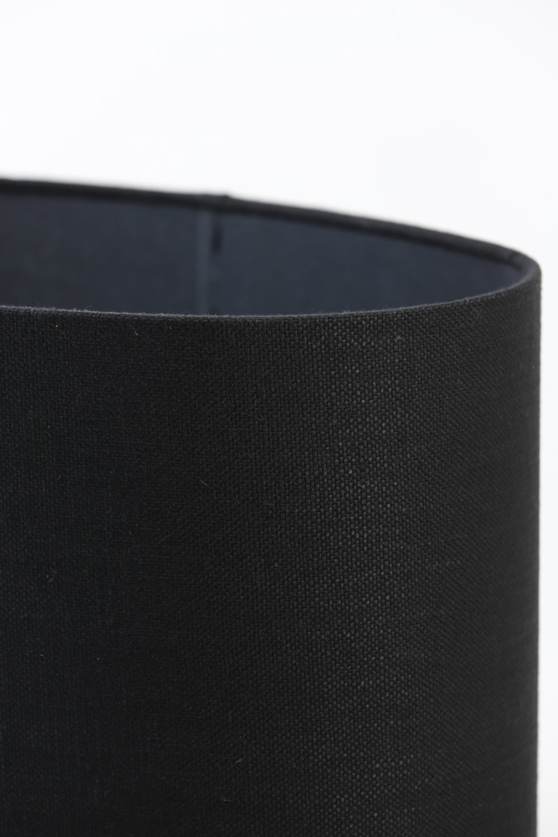 Light & Living Lamp Shades Shade oval straight slim 38-17,5-28 cm LIVIGNO black House of Isabella UK