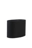 Light & Living Lamp Shades Shade oval straight slim 38-17,5-28 cm LIVIGNO black House of Isabella UK