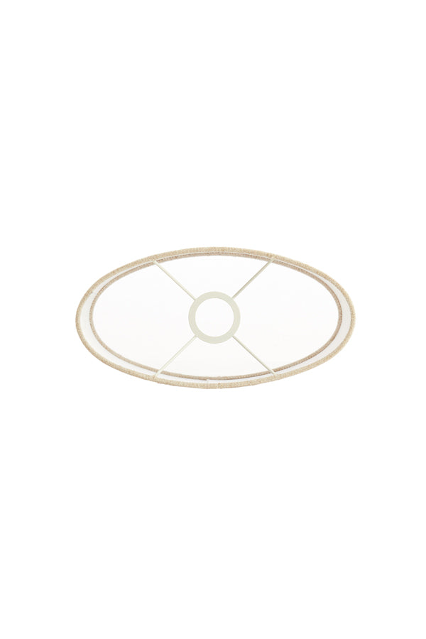 Light & Living Lamp Shades Shade oval straight slim 38-17,5-28 cm LIVIGNO natural House of Isabella UK
