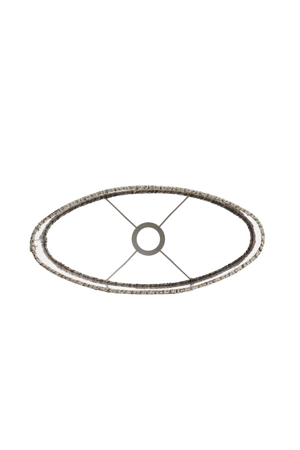 Light & Living Lamp Shades Shade oval straight slim 38-17,5-28 cm OKAVI light brown House of Isabella UK