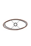 Light & Living Lamp Shades Shade oval straight slim 38-17,5-28 cm OSIRE burgundy House of Isabella UK