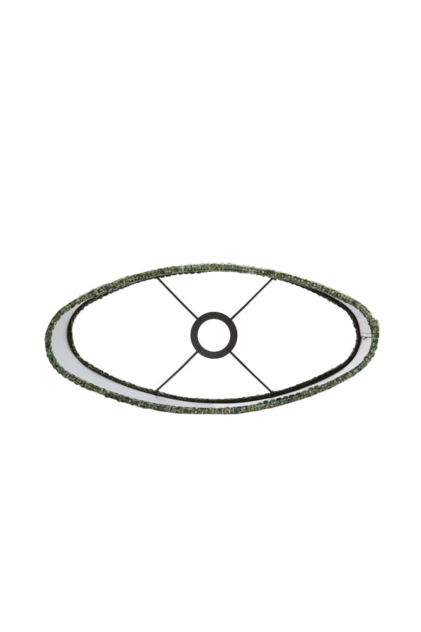 Light & Living Lamp Shades Shade oval straight slim 38-17,5-28 cm OSIRE green House of Isabella UK