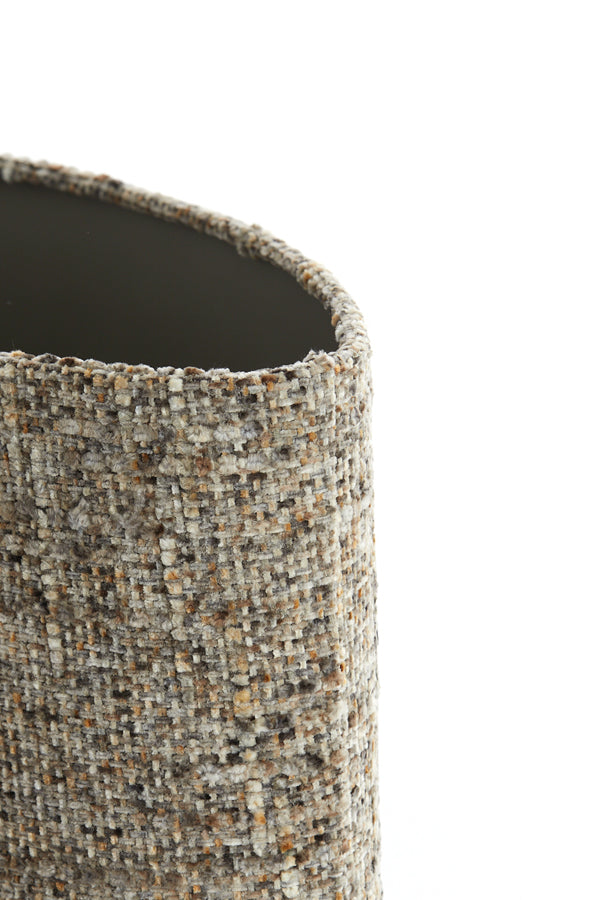 Light & Living Lamp Shades Shade oval straight slim 38-17,5-28 cm OSIRE grey-brown House of Isabella UK