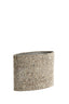 Light & Living Lamp Shades Shade oval straight slim 38-17,5-28 cm OSIRE grey-brown House of Isabella UK