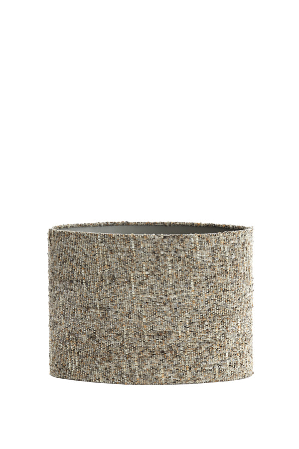 Light & Living Lamp Shades Shade oval straight slim 38-17,5-28 cm OSIRE grey-brown House of Isabella UK
