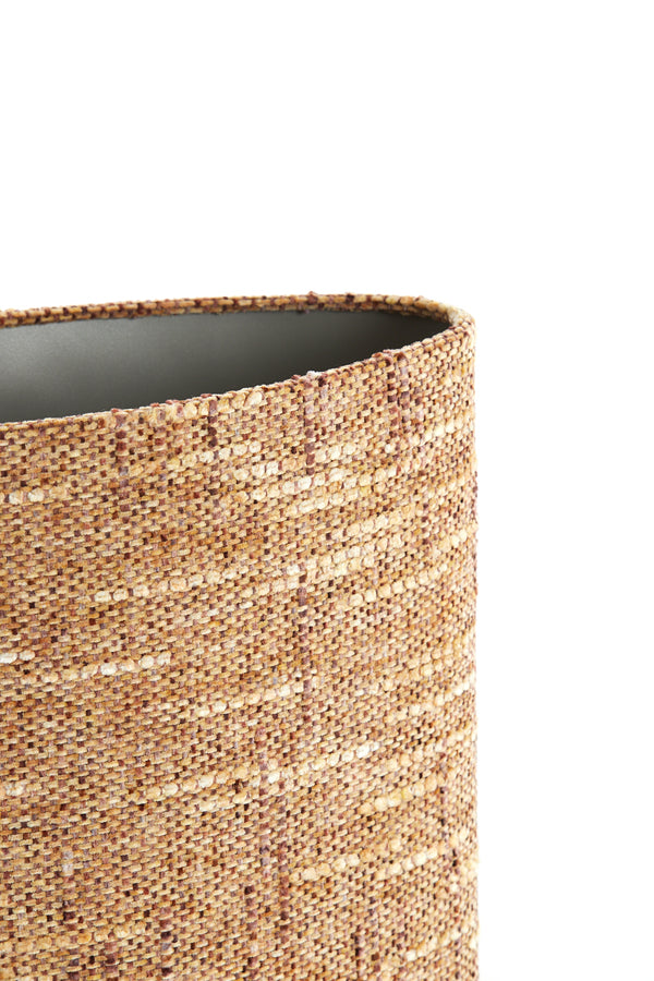 Light & Living Lamp Shades Shade oval straight slim 38-17,5-28 cm OSIRE terra-brown House of Isabella UK