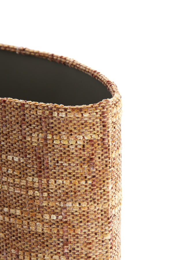 Light & Living Lamp Shades Shade oval straight slim 38-17,5-28 cm OSIRE terra-brown House of Isabella UK