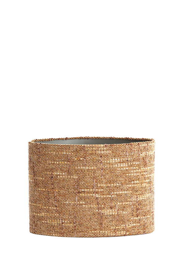 Light & Living Lamp Shades Shade oval straight slim 38-17,5-28 cm OSIRE terra-brown House of Isabella UK