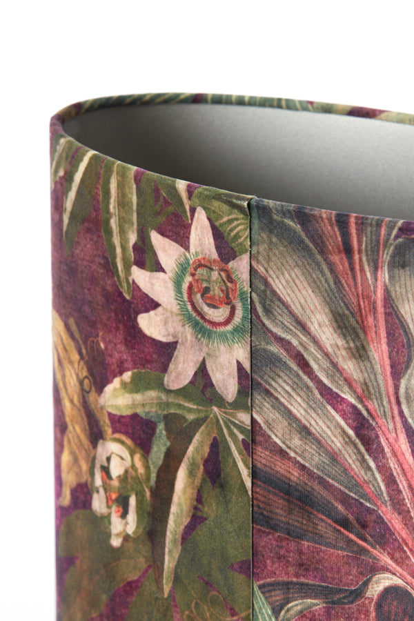 Light & Living Lamp Shades Shade oval straight slim 38-17,5-28 cm PASSION purple House of Isabella UK