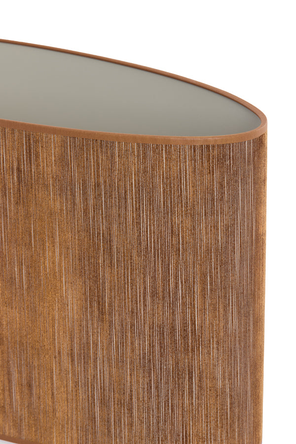 Light & Living Lamp Shades Shade oval straight slim 38-17,5-28 cm PENNY brown House of Isabella UK