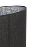 Light & Living Lamp Shades Shade oval straight slim 38-17,5-28 cm SENDAI black House of Isabella UK