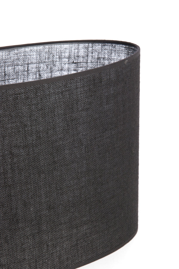Light & Living Lamp Shades Shade oval straight slim 38-17,5-28 cm SENDAI black House of Isabella UK