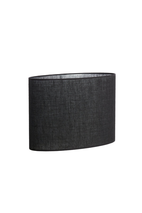 Light & Living Lamp Shades Shade oval straight slim 38-17,5-28 cm SENDAI black House of Isabella UK