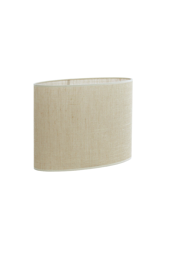 Light & Living Lamp Shades Shade oval straight slim 38-17,5-28 cm SENDAI sand House of Isabella UK
