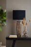 Light & Living Lamp Shades Shade oval straight slim 38-17,5-28 cm VELOURS black-taupe House of Isabella UK