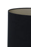 Light & Living Lamp Shades Shade oval straight slim 38-17,5-28 cm VELOURS black-taupe House of Isabella UK