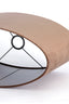 Light & Living Lamp Shades Shade oval straight slim 38-17,5-28 cm VELOURS chocolate brn House of Isabella UK