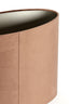 Light & Living Lamp Shades Shade oval straight slim 38-17,5-28 cm VELOURS chocolate brn House of Isabella UK