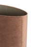 Light & Living Lamp Shades Shade oval straight slim 38-17,5-28 cm VELOURS chocolate brn House of Isabella UK