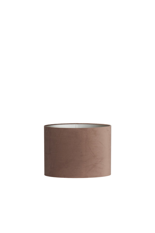 Light & Living Lamp Shades Shade oval straight slim 38-17,5-28 cm VELOURS chocolate brn House of Isabella UK