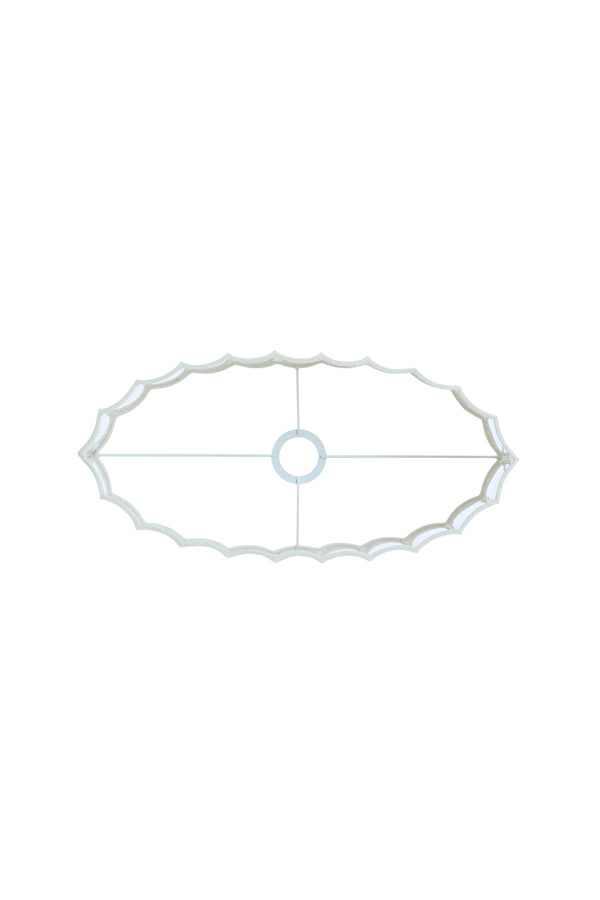 Light & Living Lamp Shades Shade oval straight slim 45-21-22 cm DISLI linen cream House of Isabella UK