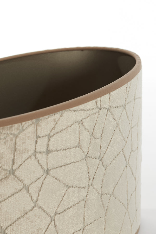 Light & Living Lamp Shades Shade oval straight slim 45-21-22 cm KASSEI beige House of Isabella UK