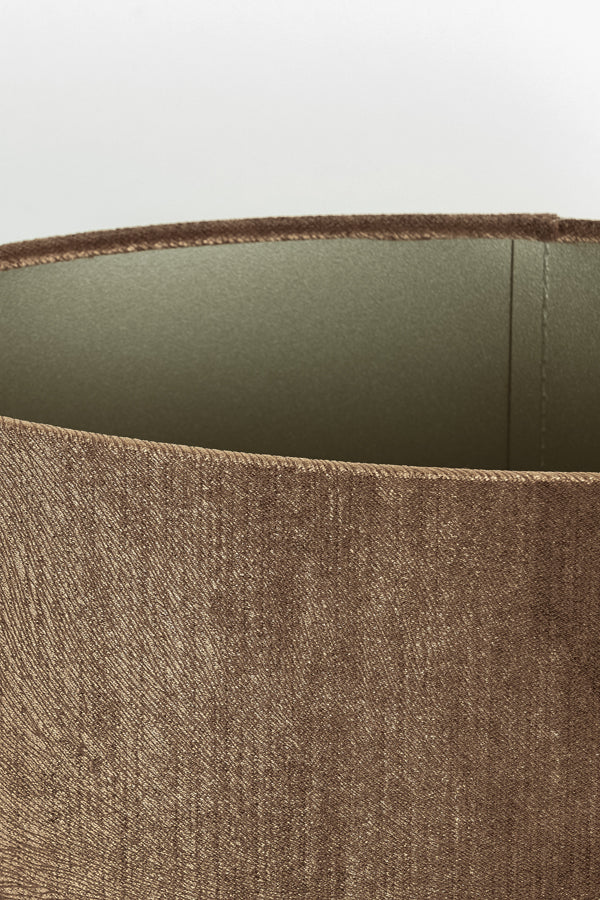 Light & Living Lamp Shades Shade oval straight slim 45-21-22 cm LUBIS brown House of Isabella UK