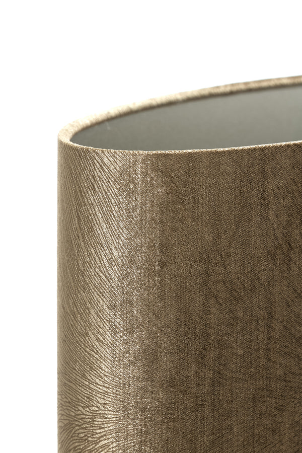 Light & Living Lamp Shades Shade oval straight slim 45-21-22 cm LUBIS brown House of Isabella UK