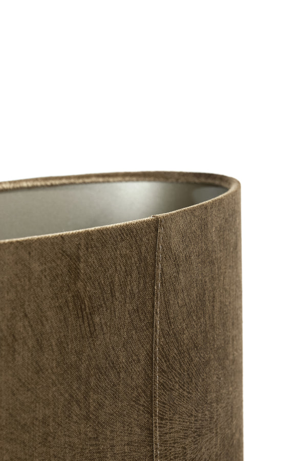 Light & Living Lamp Shades Shade oval straight slim 45-21-22 cm LUBIS brown House of Isabella UK