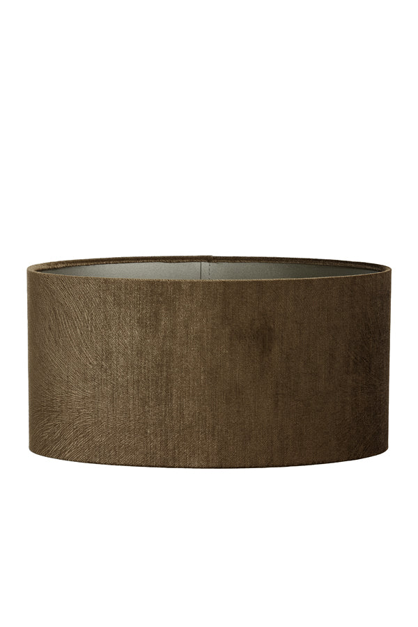 Light & Living Lamp Shades Shade oval straight slim 45-21-22 cm LUBIS brown House of Isabella UK