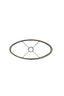 Light & Living Lamp Shades Shade oval straight slim 45-21-22 cm PALATA taupe House of Isabella UK