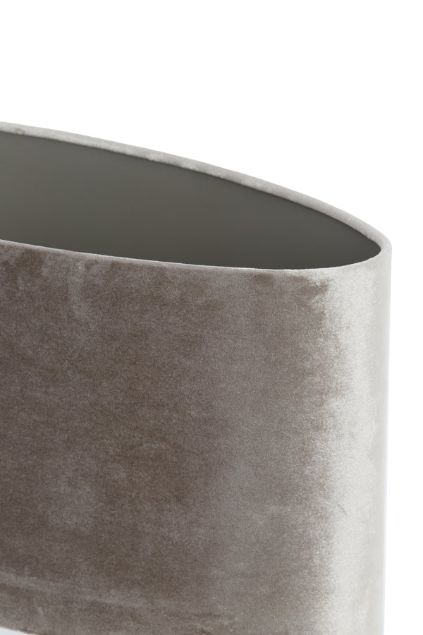 Light & Living Lamp Shades Shade oval straight slim 45-21-22 cm PALATA taupe House of Isabella UK