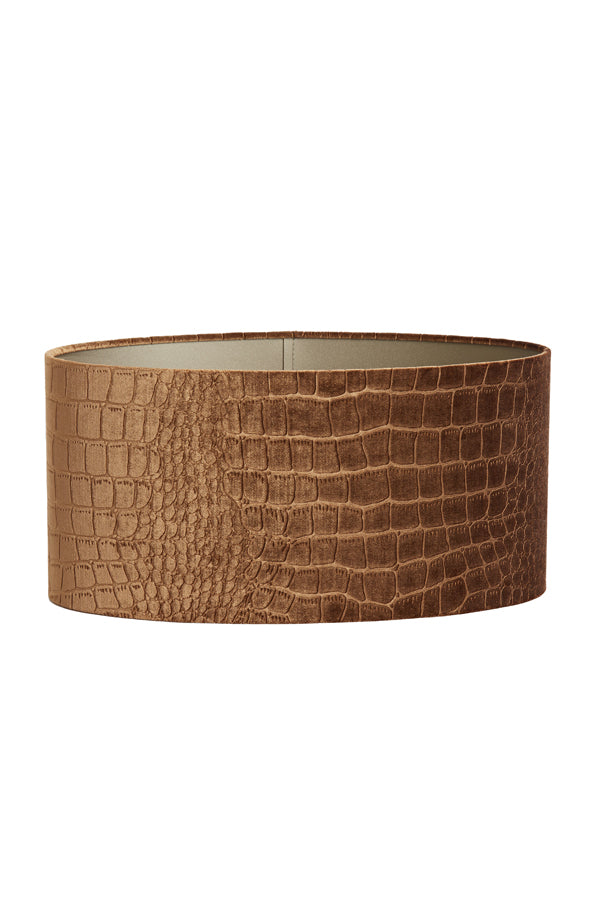 Light & Living Lamp Shades Shade oval straight slim 45-21-22 cm PRAYA brown House of Isabella UK