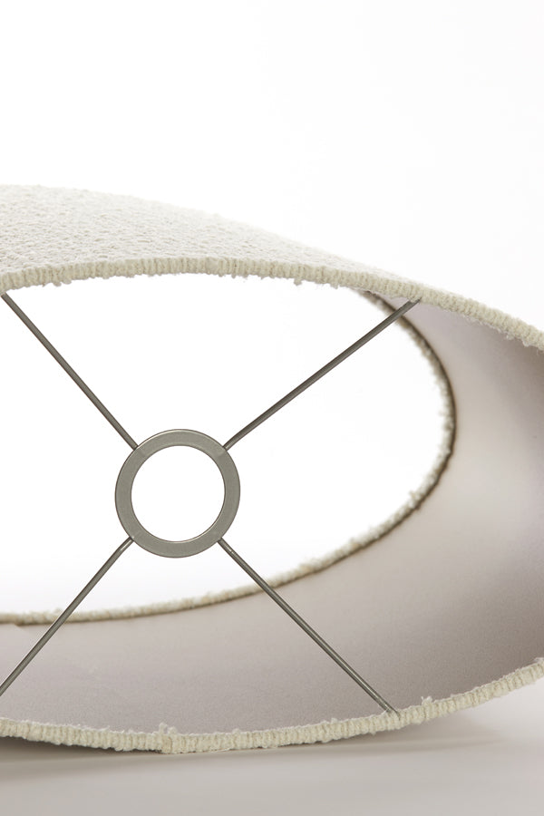Light & Living Lamp Shades Shade oval straight slim 45-21-32 cm BOLERO white House of Isabella UK