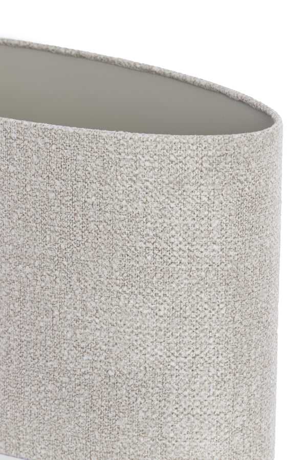Light & Living Lamp Shades Shade oval straight slim 45-21-32 cm BRANDY beige House of Isabella UK
