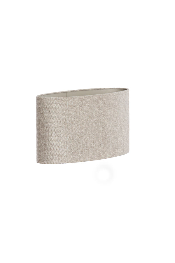 Light & Living Lamp Shades Shade oval straight slim 45-21-32 cm BRANDY beige House of Isabella UK
