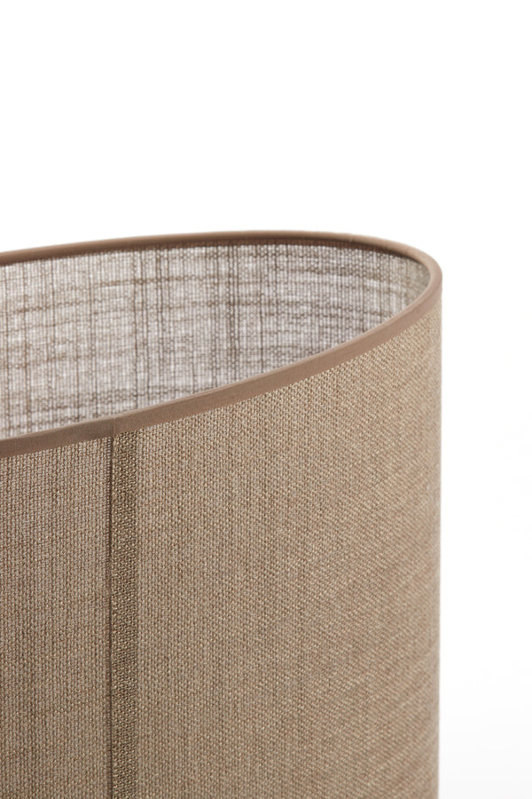 Light & Living Lamp Shades Shade oval straight slim 45-21-32 cm CADEN beige House of Isabella UK
