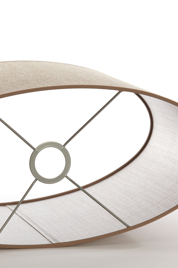 Light & Living Lamp Shades Shade oval straight slim 45-21-32 cm CADEN beige House of Isabella UK